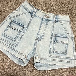 Light Blue Denim Women's Shorts